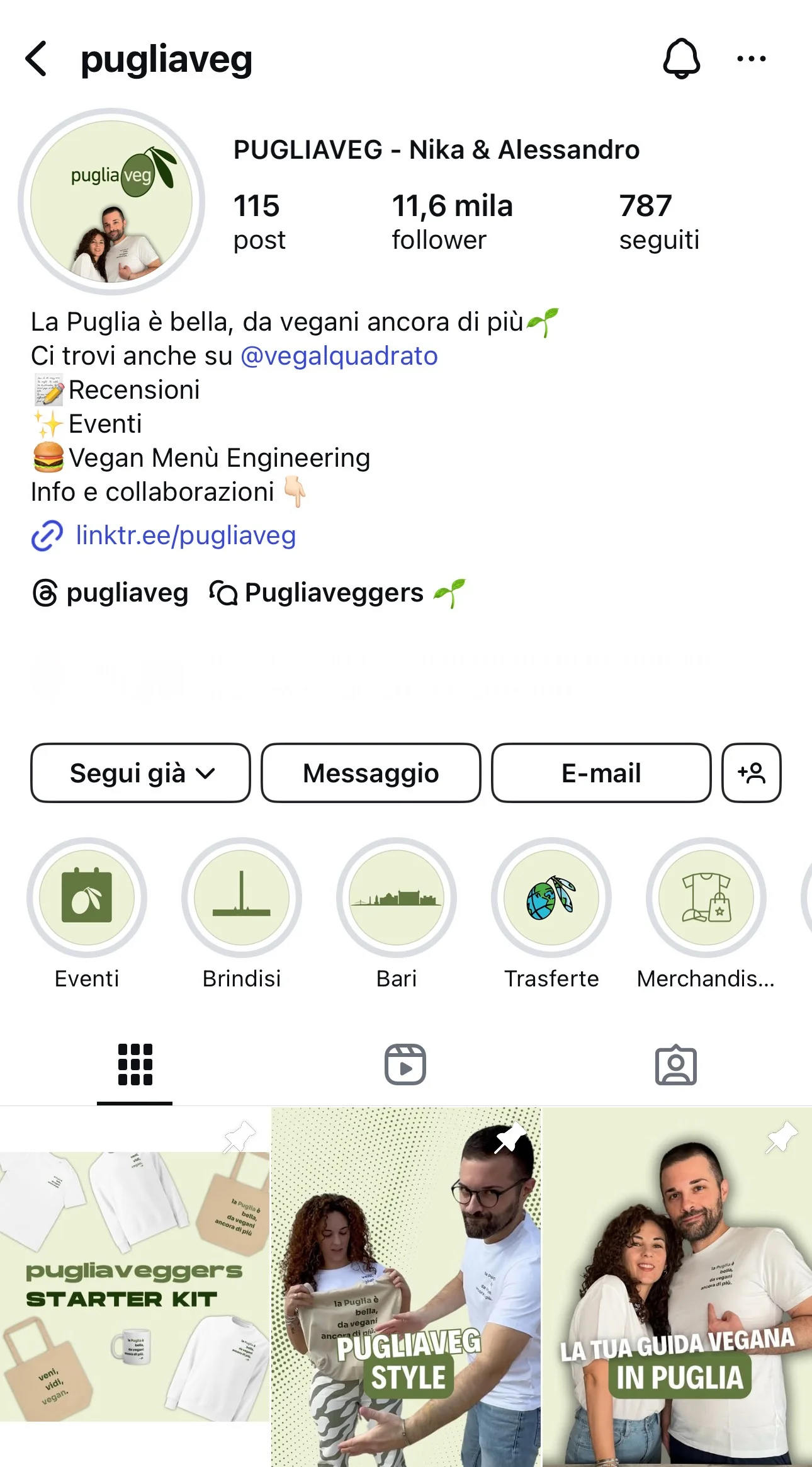 Feed Instagram Pugliaveg - Contenuto 1